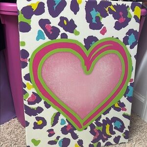 Colorful Heart Canvas Art